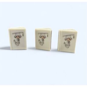 1990 Precious Moments Girl Graduation Mini Books Set of 3